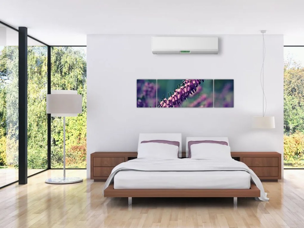 Obraz fioletowego kwiatu (170x50 cm)