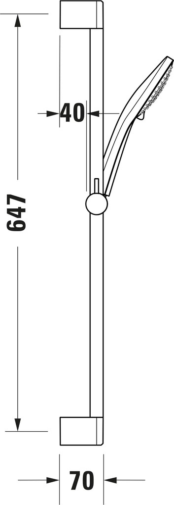 Duravit uniwersalny zestaw prysznicowy z 3 rodzajami strumienia
