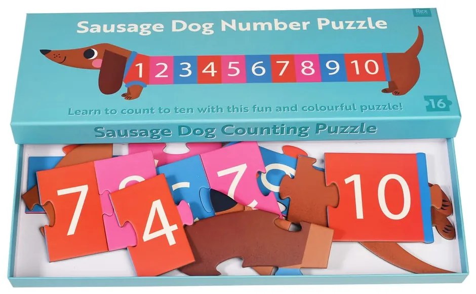 Puzzle (liczba elementów 16) Sausage Dog – Rex London