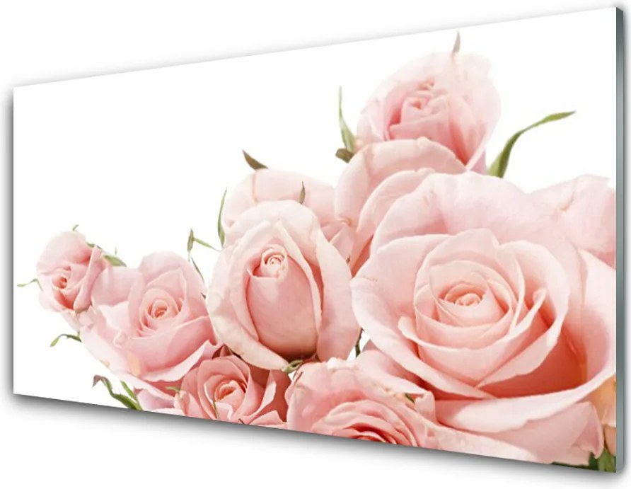 Szkło do Kuchni na Ścianę Królewski Bukiet Róż