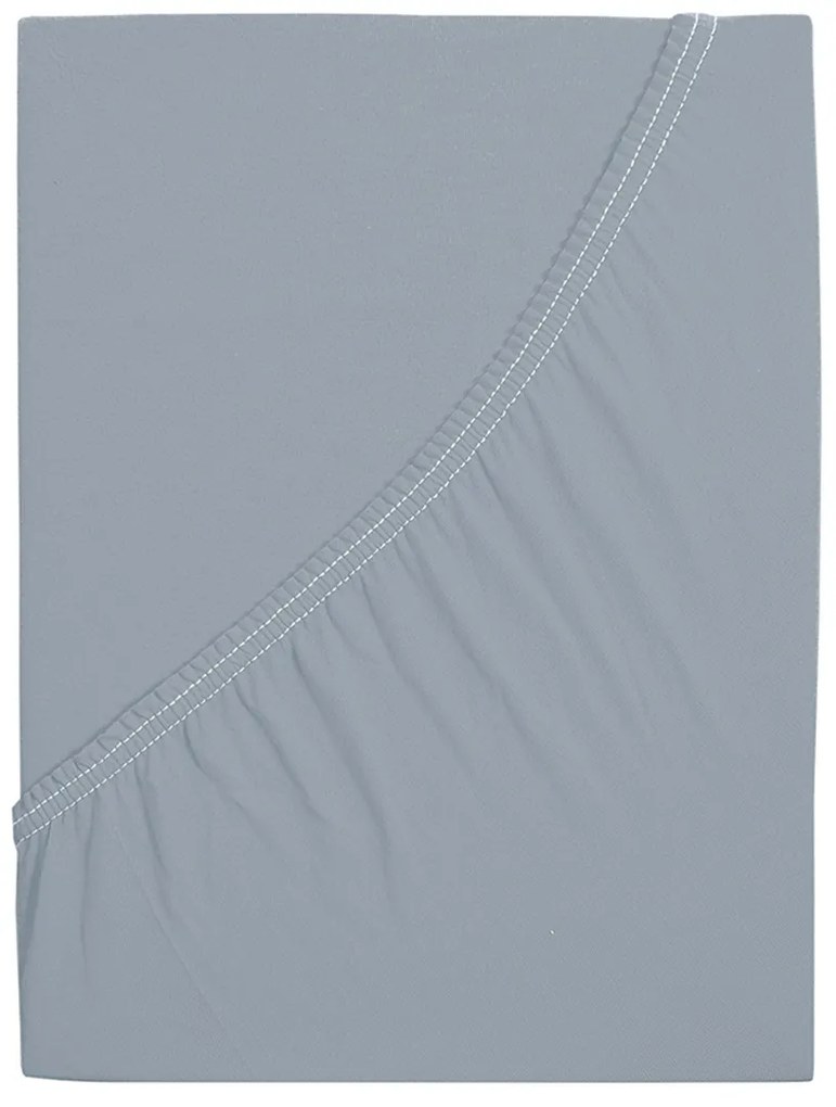 4Home prześcieradło jersey Mako szary, 180 x 200 cm