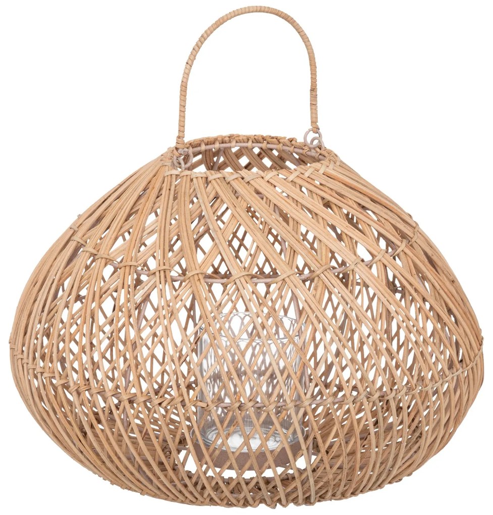 Lampion do altany Lour, rattanowy, wys. 36 cm