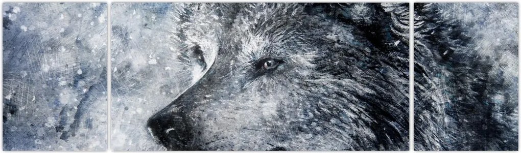 Obraz - Wilk z kreskówki (170x50 cm)