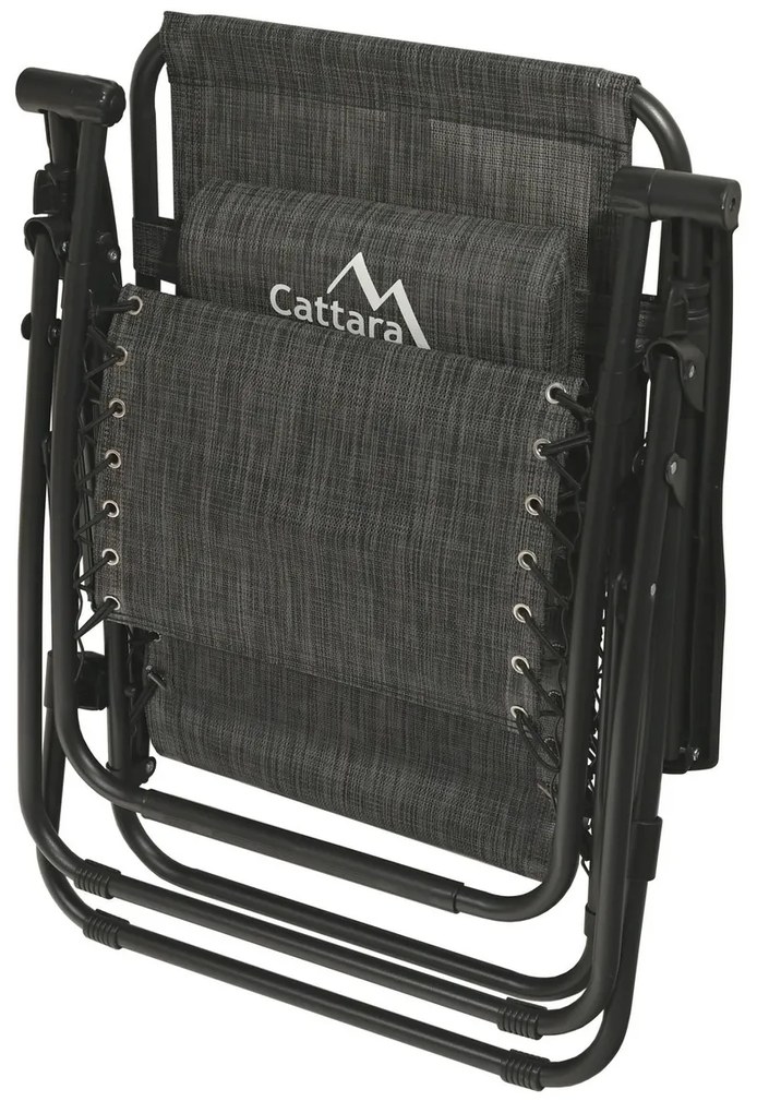 Cattara 13520 Składany leżak Alicante,antracytowy, 150 x 66 cm