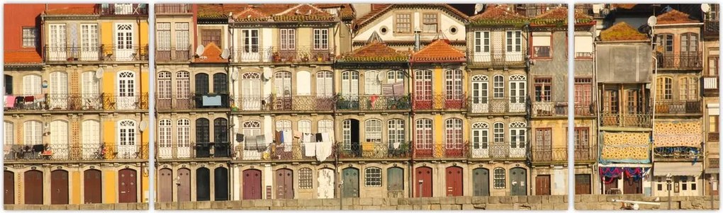 Obraz - Dzielnica Waterfront, Portugalia (170x50 cm)