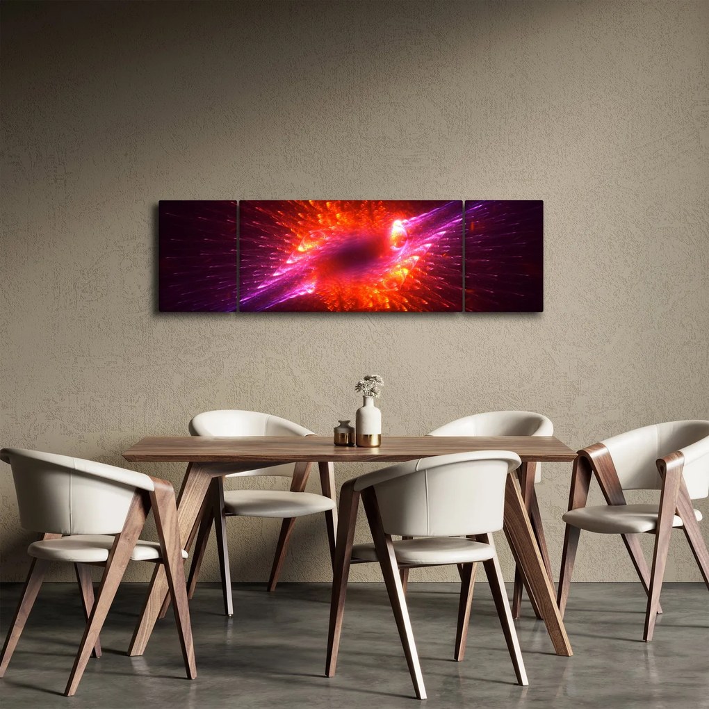 Obraz współczesnej ciernistej abstrakcji (170x50 cm)