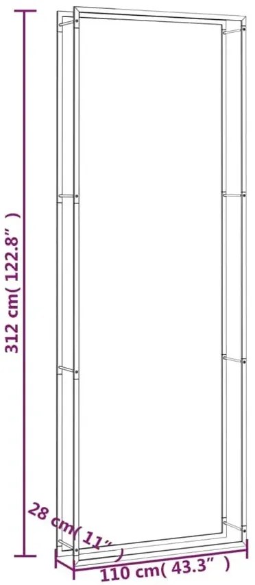 Wysoki stojak na drewno do salonu A7-A34