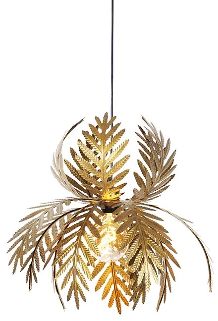 Wisząca lampa vintage złota - Botanica