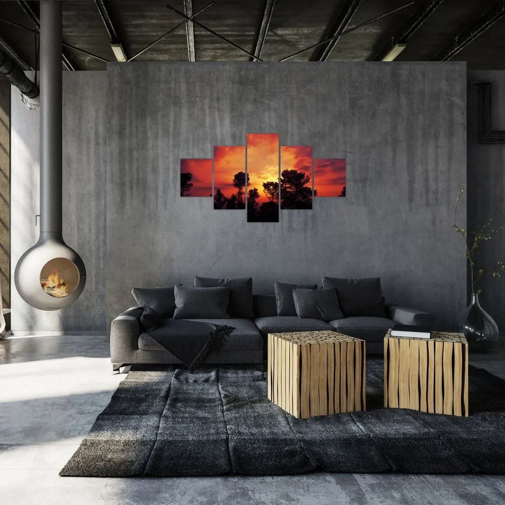 Obraz zachodu słońca (125x70 cm)