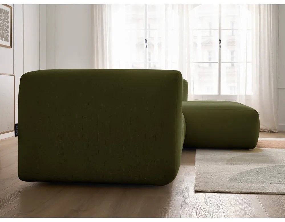 Zielony narożnik (prawostronny/z szezlongiem) Talia – Bobochic Paris