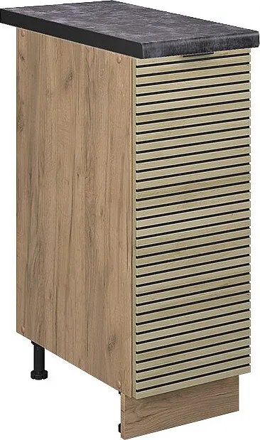 Szafka apteczna panel dębowy 30x60x82 fame-line