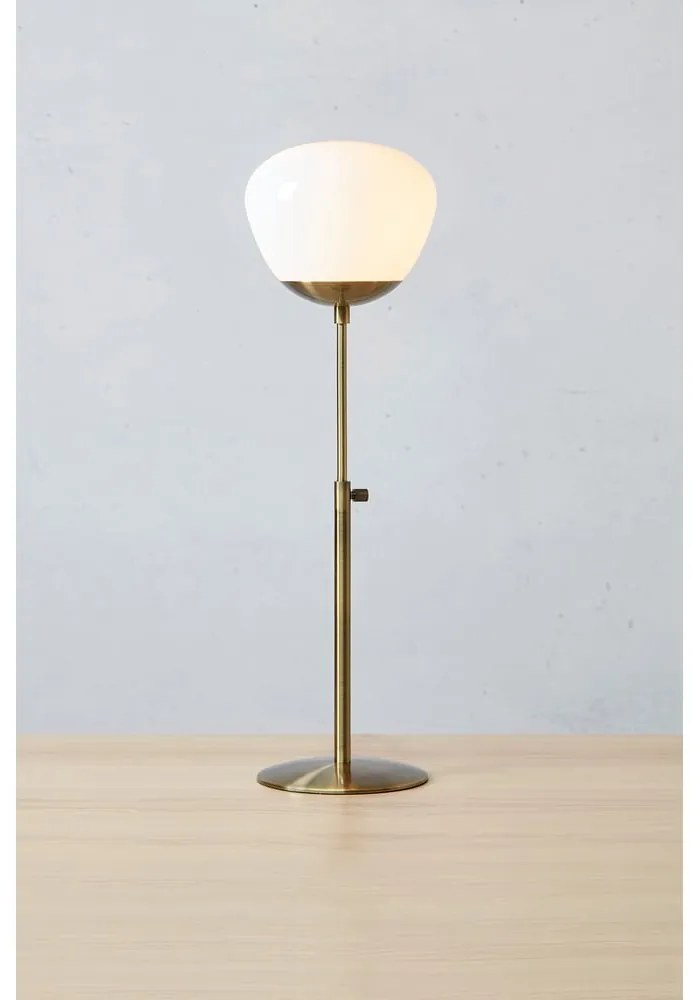 Lampa stołowa w kolorze brązu i bieli (wysokość 60 cm) Rise – Markslöjd