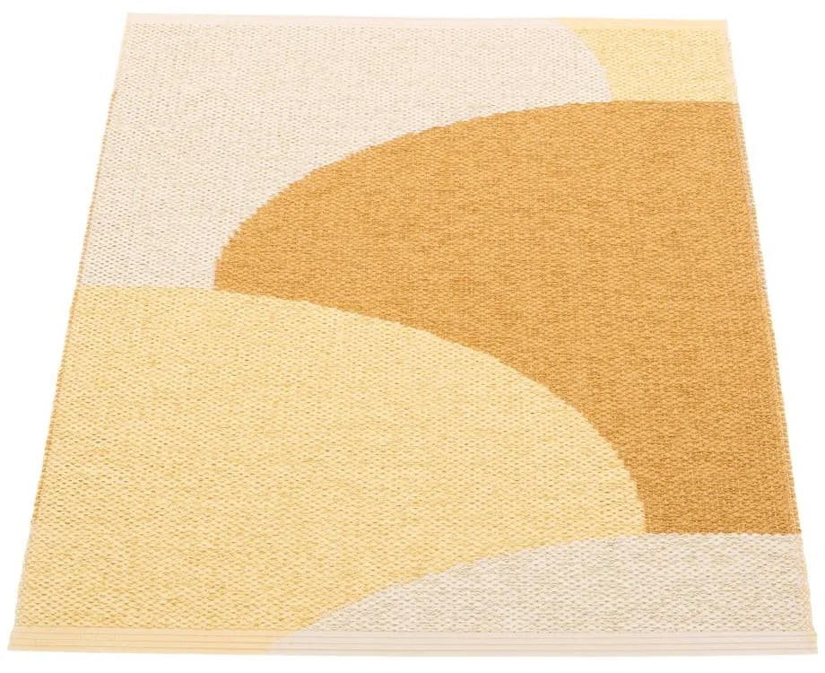 Dywan odpowiedni na zewnątrz w kolorze ochry 70x90 cm Hill Ochre Pale Yellow – Pappelina