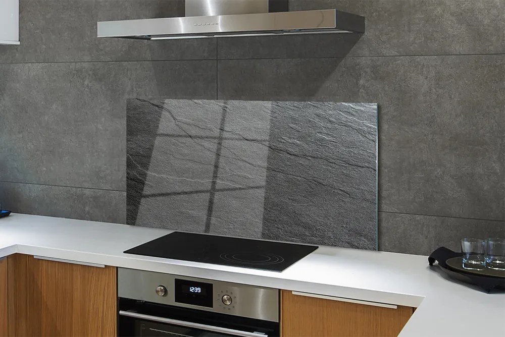 Szkło do Kuchni na Ścianę Skalna Struktura Ścienna