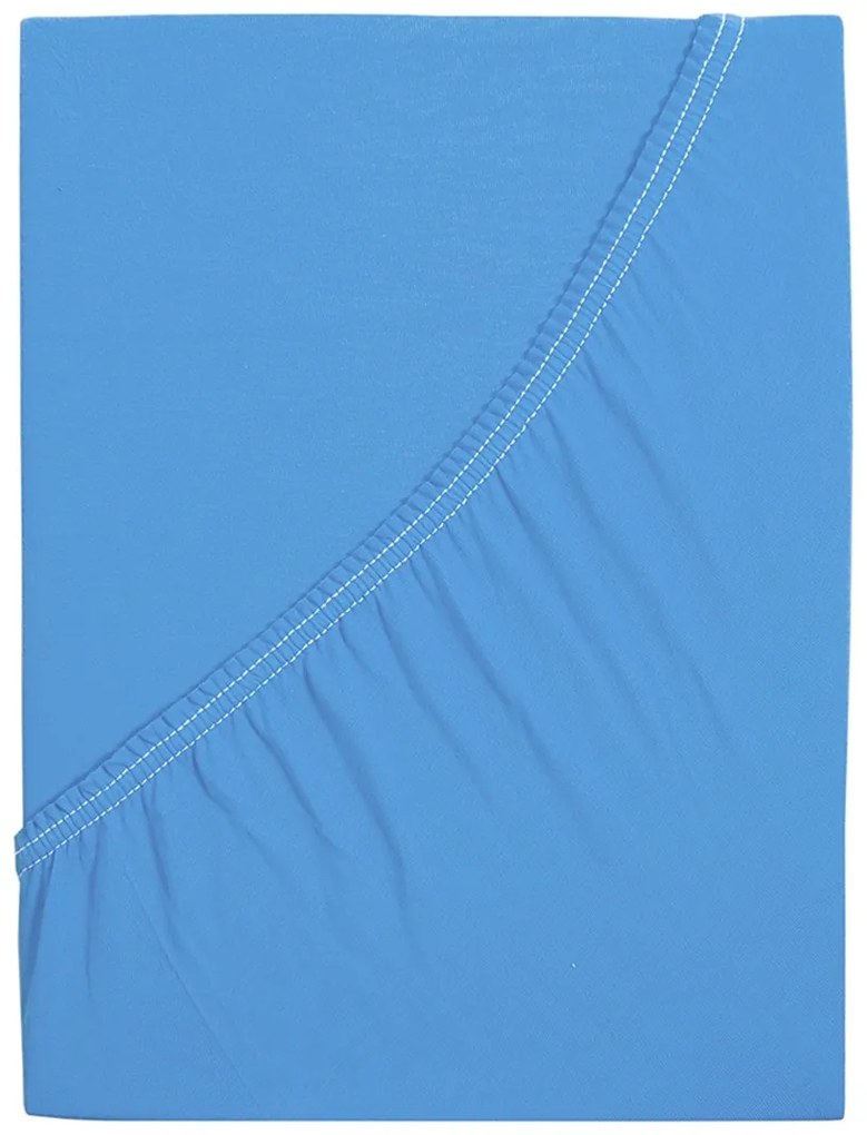 4Home Prześcieradło Premium jersey niebieskie, 180x 200 cm, 180 x 200 cm