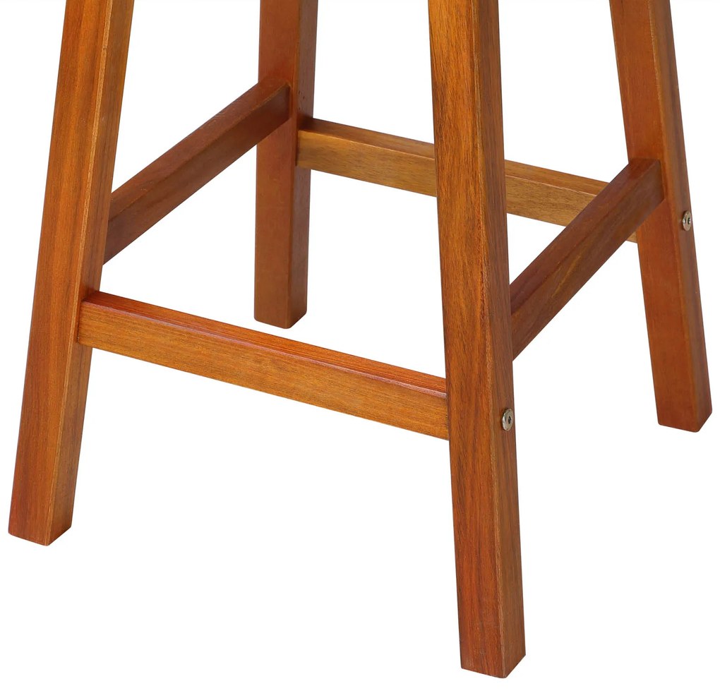 Krzesła barowe OSLO, 2 szt., 34x76cm, naturalny brąz Casaria