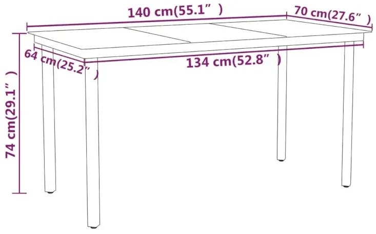 Czarny nowoczesny ogrodowy zestaw H1-N30
