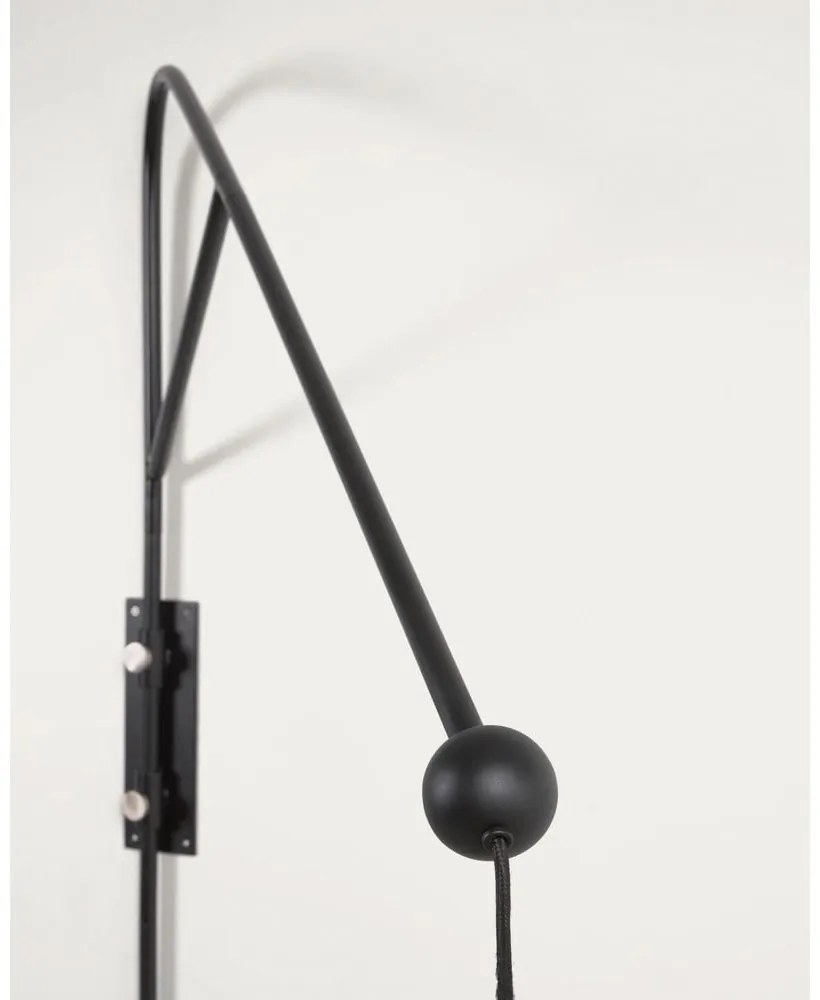 Czarny kinkiet ø 30 cm Eleazar – Kave Home