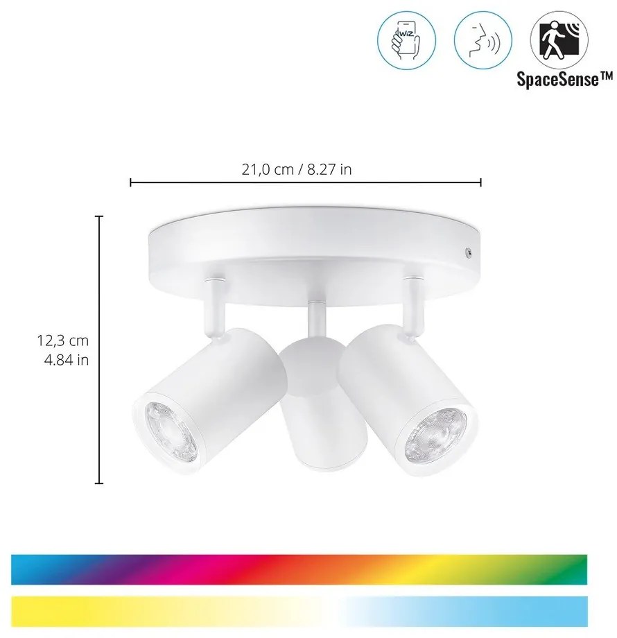 Inteligentna lampa punktowa z gwintem GU10 5 W Imageo – WiZ