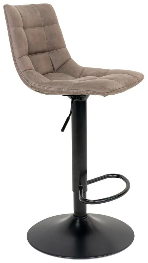 Jasnobrązowe tapicerowane hokery zestaw z regulowaną wysokością 2 szt. (wysokość siedziska 63 cm) Middelfart – House Nordic