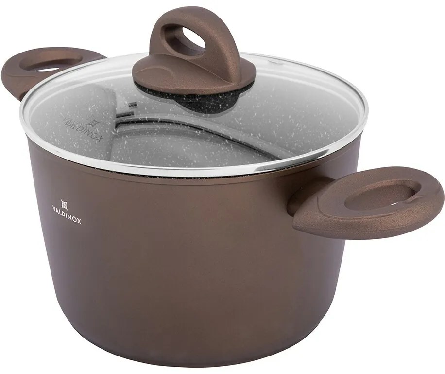 Valdinox Aurum Garnek z powłoką nieprzywierającą i pokrywką, 20 cm, 3,2 l