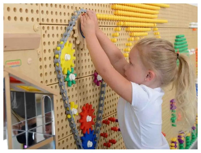 Koła zębate zbuduj własny mechanizm - tablica naukowo-kreatywna masterkidz stem