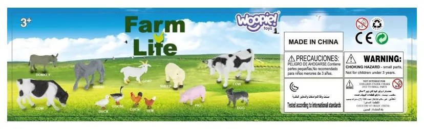 Woopie zestaw figurki zwierzęta farma 34 szt.