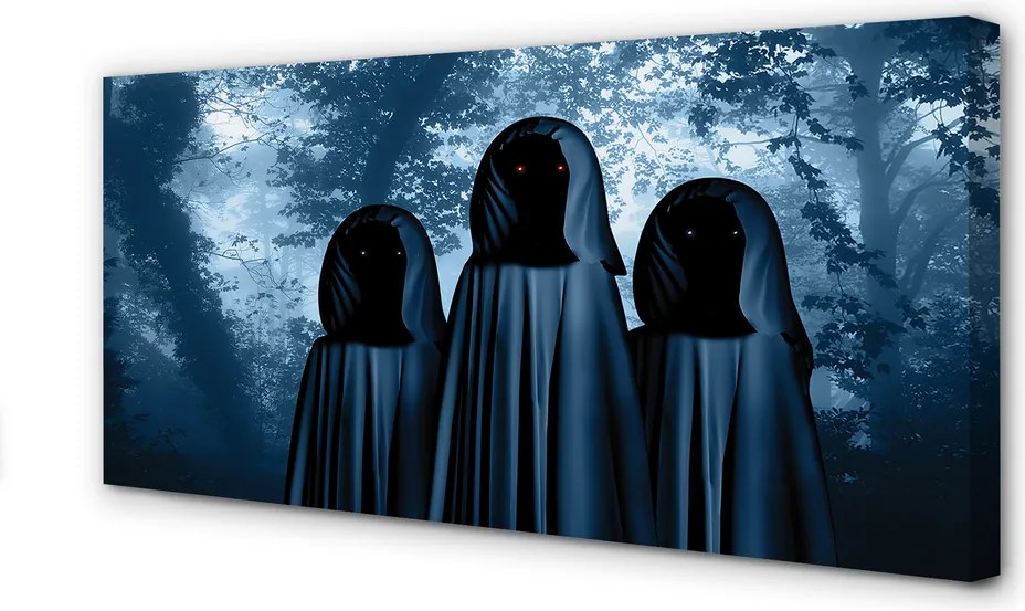 Obraz drukowany na płótnie Las ze Strasznymi Postaciami