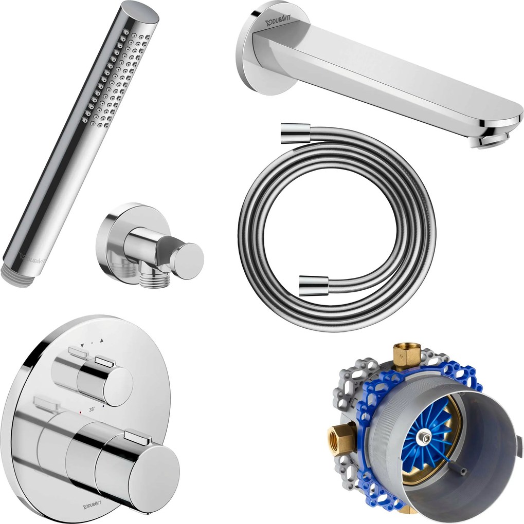 Duravit Unterputz-Wannenarmatur mit Thermostat