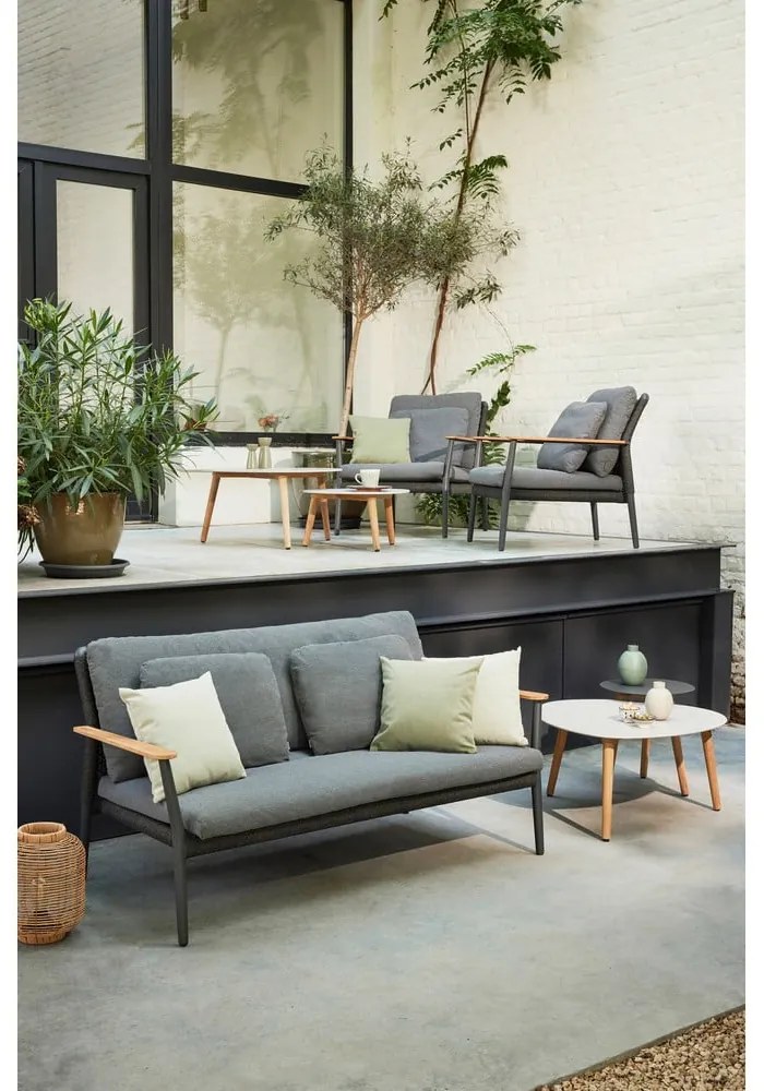 Ciemnoszara sofa ogrodowa Ray – Diphano