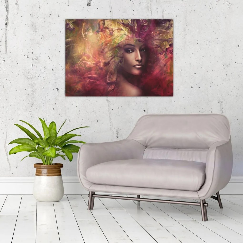 Obraz na szkle - Fantastyczna kobieta (70x50 cm)