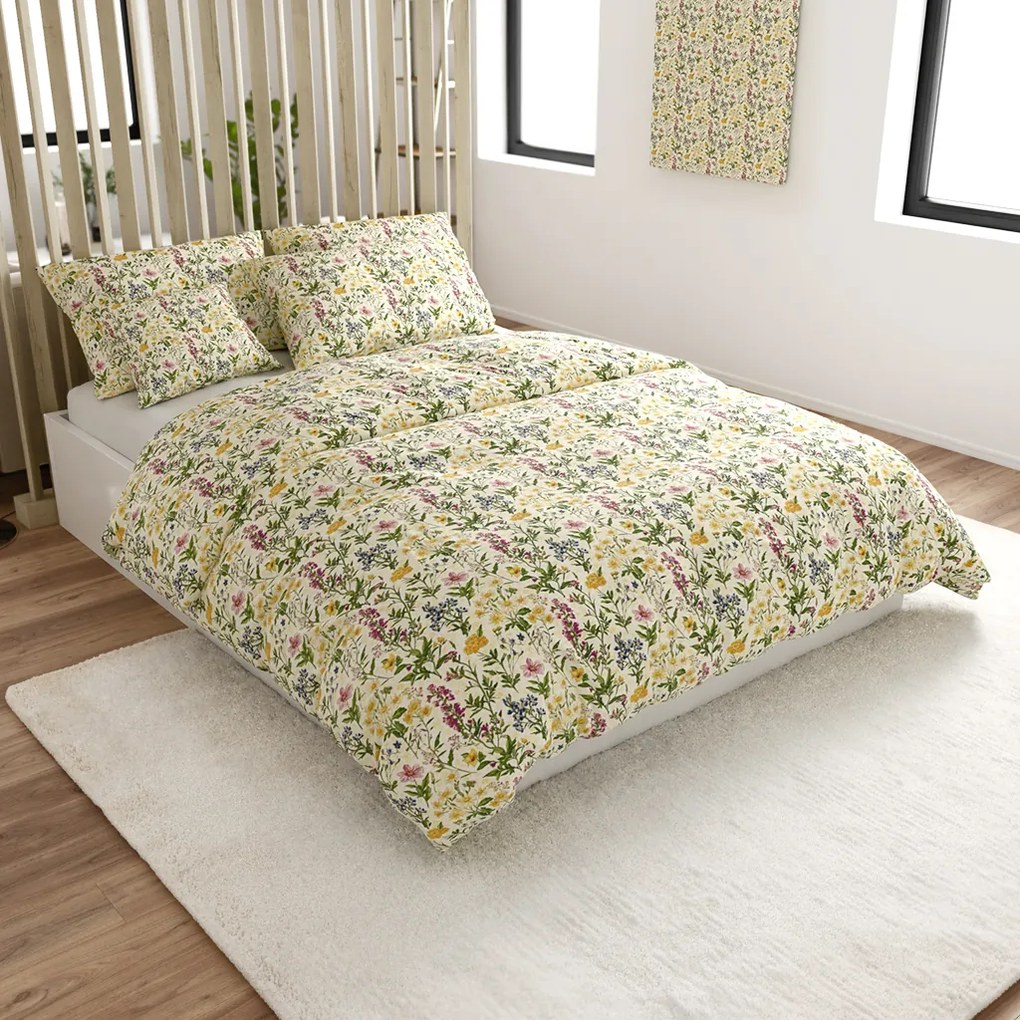 PrzytulneMieszkanie.pl PrzytulneMieszkanie.pl Bawełniana pościel HERBELLE kolorowa Rozmiar pościeli: 70 x 90 cm | 140 x 200 cm