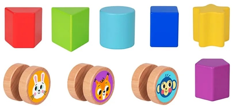 Tooky toy kostka edukacyjna sorter labirynt przeplatanka zwierzątka