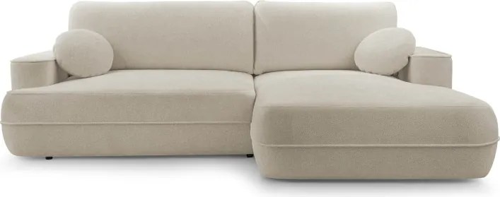 Narożnik FUEGO wolnostojący układ L strona Prawa z funkcją spania w tkaninie Bubble 03