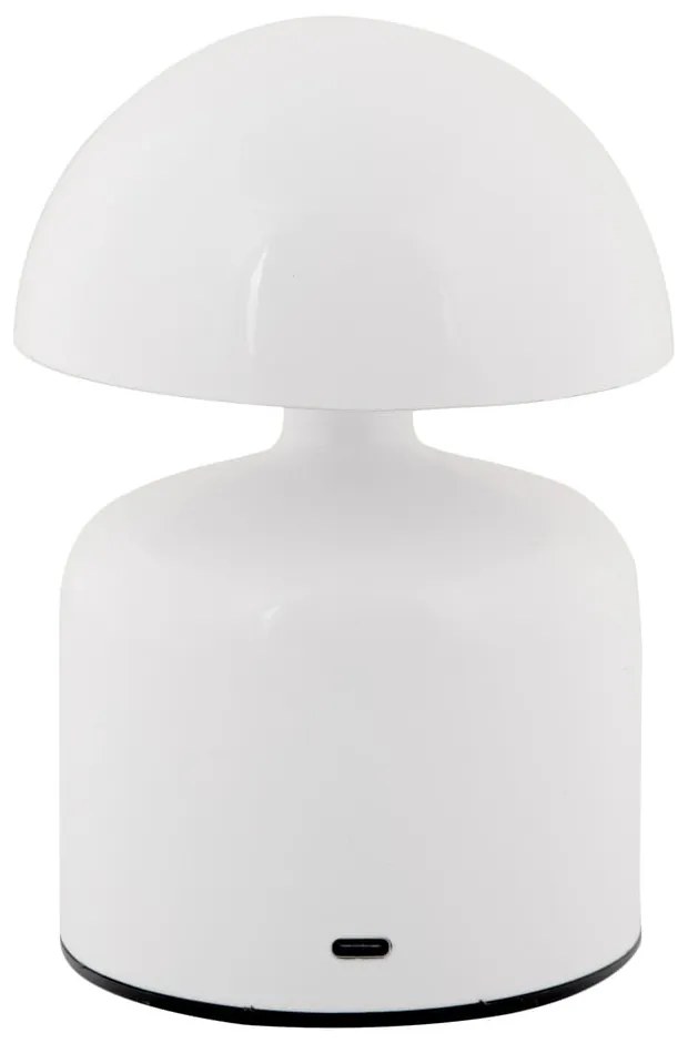 Biała lampa stołowa LED z metalowym kloszem (wysokość 14 cm) Impetu – Leitmotiv