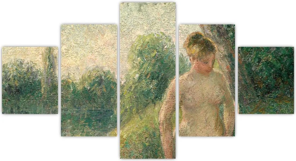 Obraz - Camille Pissarro, The Bather, reprodukcje (125x70 cm)