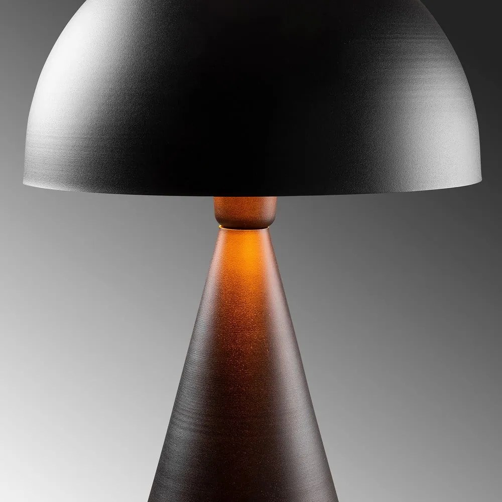 Czarna lampa stołowa z metalowym kloszem (wysokość 52 cm) Dodo – Opviq lights