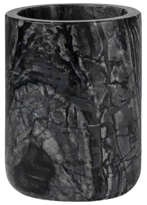 Czarny marmurowy kubek na szczoteczki do zębów Marble – Mette Ditmer Denmark
