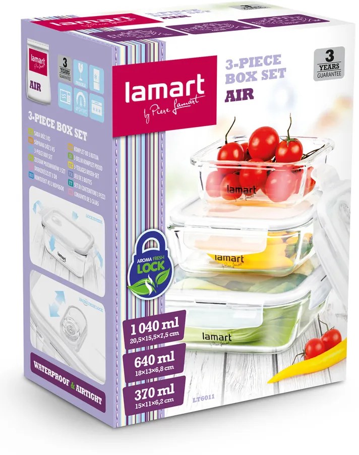 Lamart LT6011 3-częściowy zestaw pojemników Air