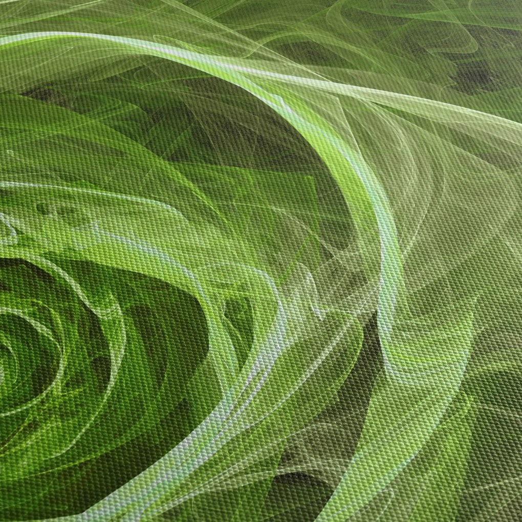 Obraz - Abstrakcyjny zielony róż (125x70 cm)