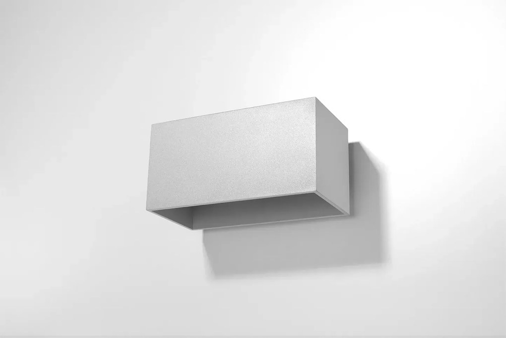 Szary minimalistyczny kinkiet LED 7X EX529 A0-E08