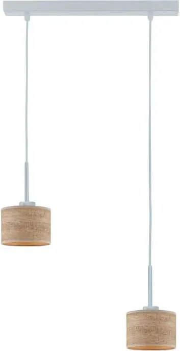 Lampa wisząca w stylu boho na srebrnym stelażu H5-S54