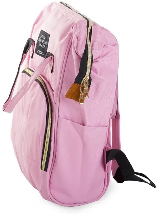 Różowy plecak miejski dla rodziców MIREL