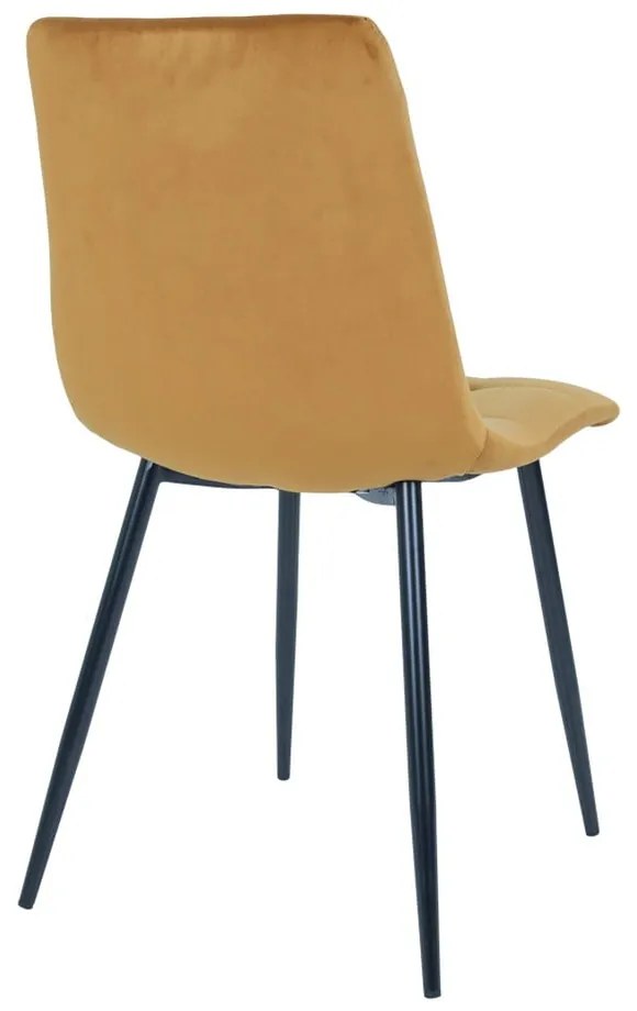 Żółte tapicerowane krzesła zestaw 2 szt. Middelfart – House Nordic