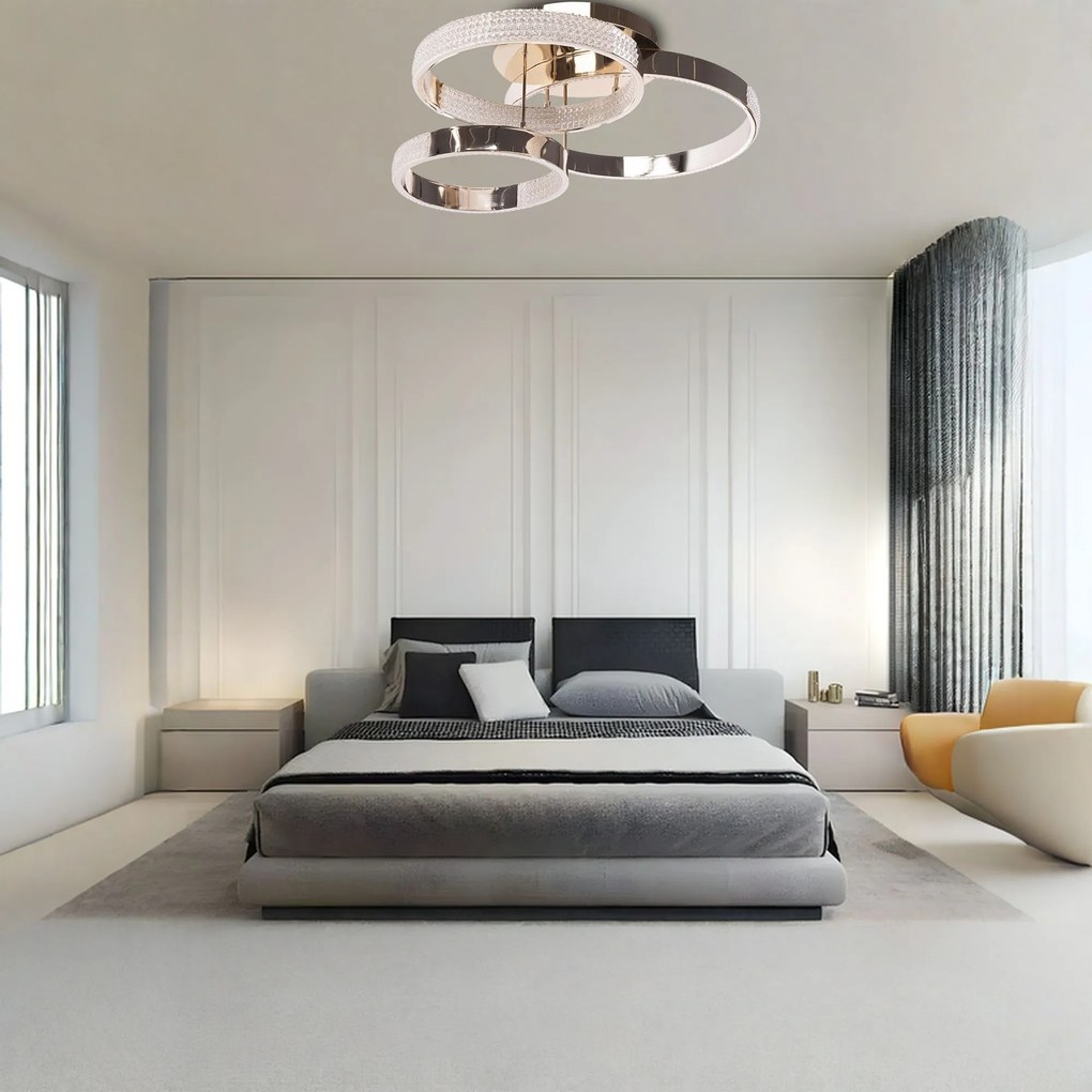 Lampa sufitowa nowoczesna LED G003-C Złota