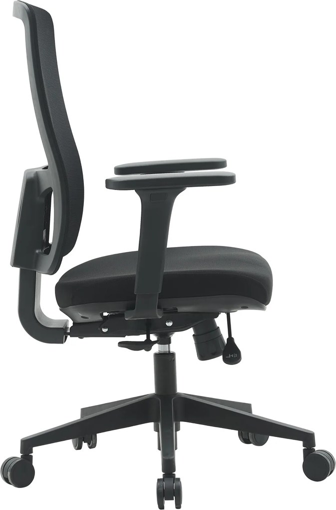 Fotel biurowy z oparciem siatkowym Popstar Mesh Lux, zgodny z normą BHP