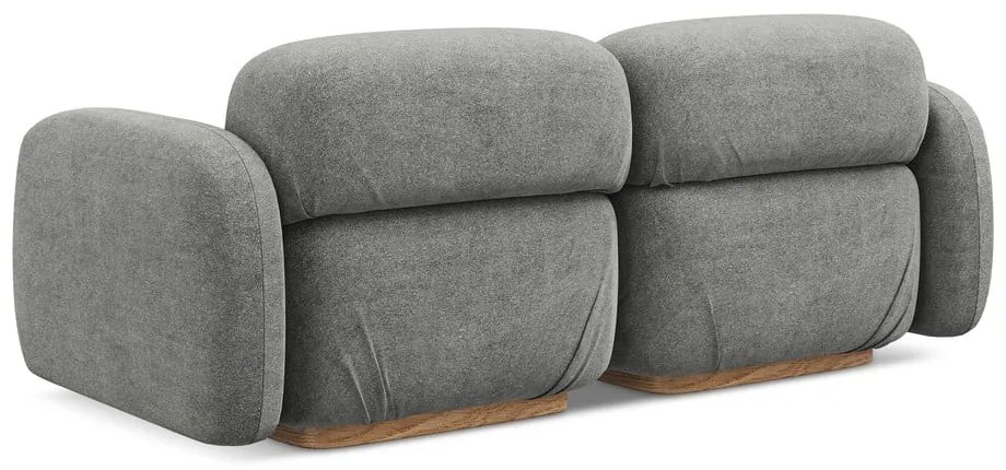 Szara sofa modułowa z materiału bouclé 190 cm Ailani – Makamii