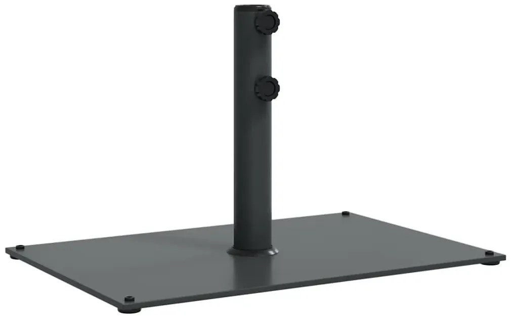 Prostokątna ciemnoszara podstawa pod parasol ogrodowy A7-B55