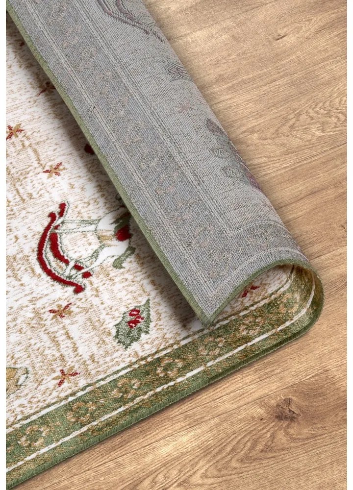 Zielony chodnik z mieszanki bawełny ze świątecznym motywem 80x200 cm Toy's Delight Green Christmas – Villeroy&amp;Boch