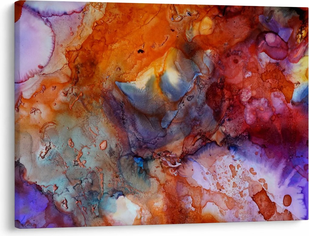 Obraz - Abstrakcyjna sztuka tuszu (70x50 cm)